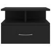Floating Nightstands 2 pcs Black 40x31x27 cm Chipboard