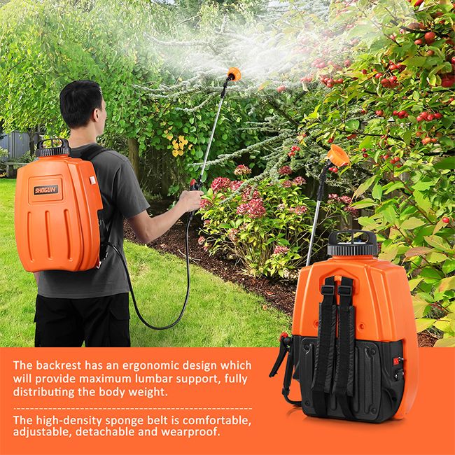 16L Backpack Sprayer Electric Weed Sprayer Garden Farm Pump Spraying