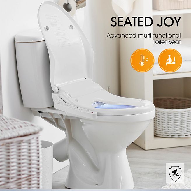 Smart Toilet Seat Automatic Bidet Cover Electronic Heated Massage ...