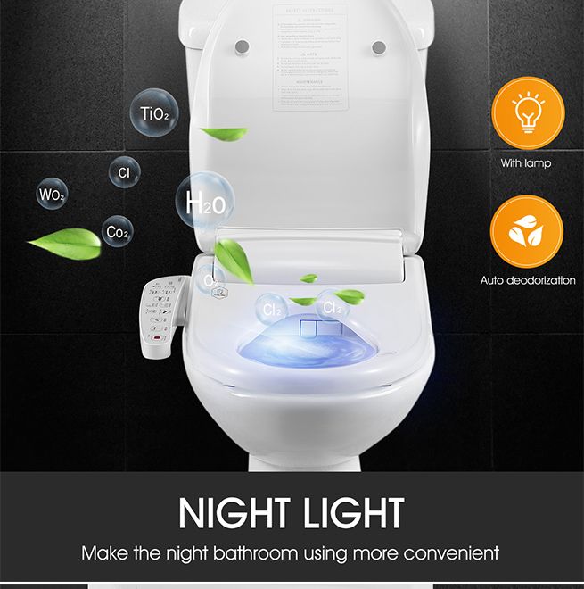 Smart Toilet Seat Automatic Bidet Cover Electronic Heated Massage Washlet Crazy S Smart Toilet Seat Automatic Bidet Cover, Lumawarm Heated Nightlight Toilet Seat