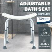 New Adjustable Shower Chair Bath Tub Seat Bench for Elderly Disabled