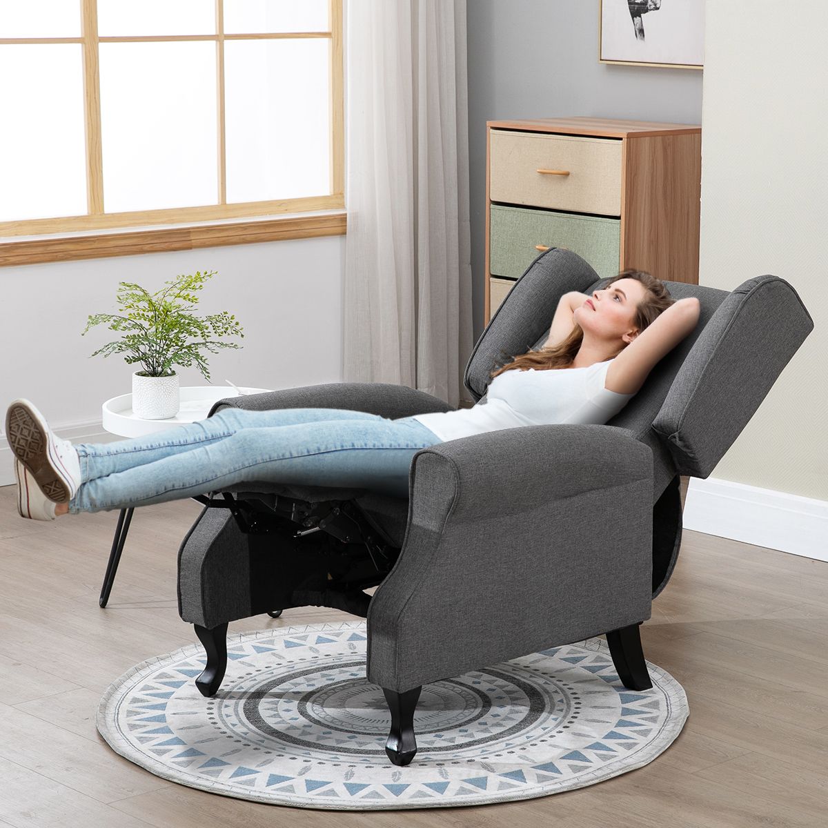 modern fabric recliner chair