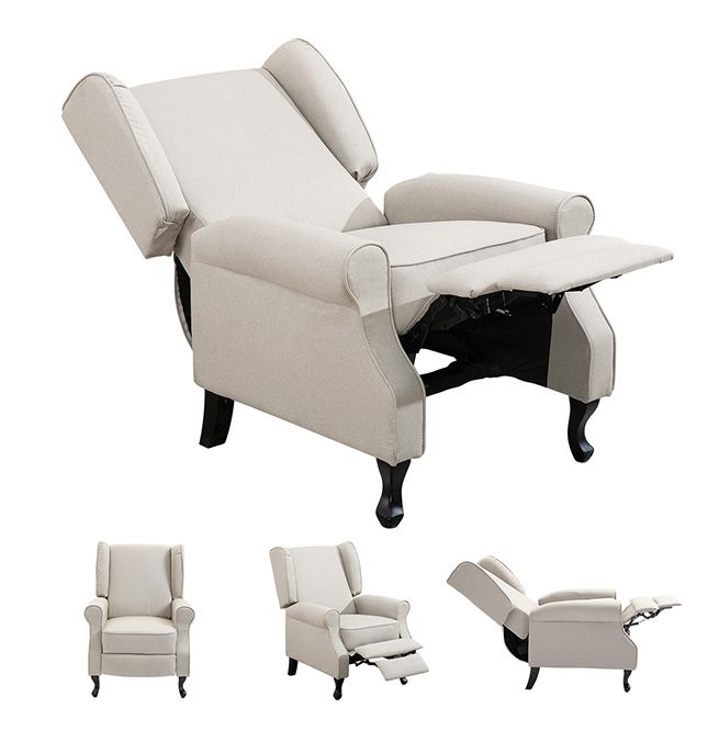 beige color recliner