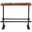 Bar Table Solid Reclaimed Wood Multicolour 120x60x107 cm