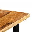 Tractor Bar Table Solid Mango Wood Red 60x60x107 cm