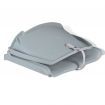 Boat Seats 2 pcs Foldable Backrest No Pillow Grey 41x51x48 cm