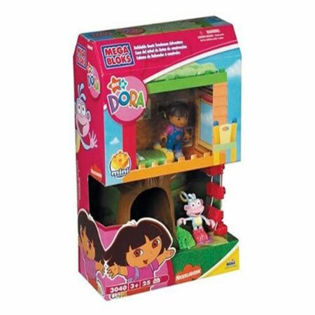 Fisher-price Mega Bloks Mini System Dora Buildable Boots Treehouse Baby 