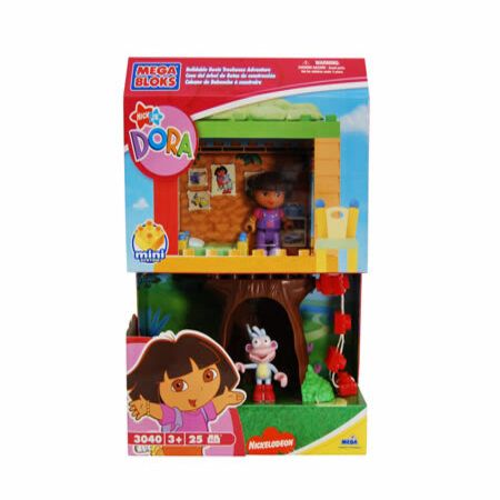 Fisher-Price Mega Bloks Mini System Dora Buildable Boots Treehouse Baby ...