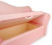 Multi-Function 2 Seater PVC Leather Pink Children Sofa with Toy Box