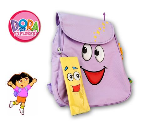 Fun Dora the Explorer Children's Backpack with Accessories
