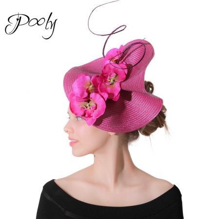 Poly Flax Fascinator Butterfly Orchid 