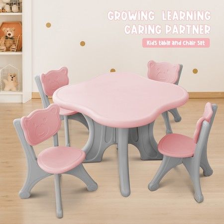 plastic table and chair set for kids