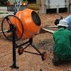 180L Portable Cement Mixer w/ Waterproof Power Motor for Concrete Stucco Mortar