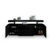 200cm Sideboard Buffet Cabinet High Gloss Front Storage Cupboard 2 Doors 3 Drawers Black