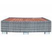 Spa Step Grey Poly Rattan 92x45x25 cm