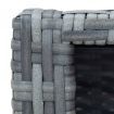 Spa Step Grey Poly Rattan 92x45x25 cm