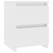 Bedside Cabinets 2 pcs High Gloss White 30x30x40 cm Chipboard
