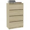 Sideboard Sonoma Oak 70x40x97 cm Chipboard