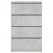 Sideboard Concrete Grey 70x40x97 cm Chipboard