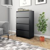 Sideboard Black 70x40x97 cm Chipboard