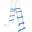 Above-Ground Pool Safety Ladder with 3 Steps 107 cm