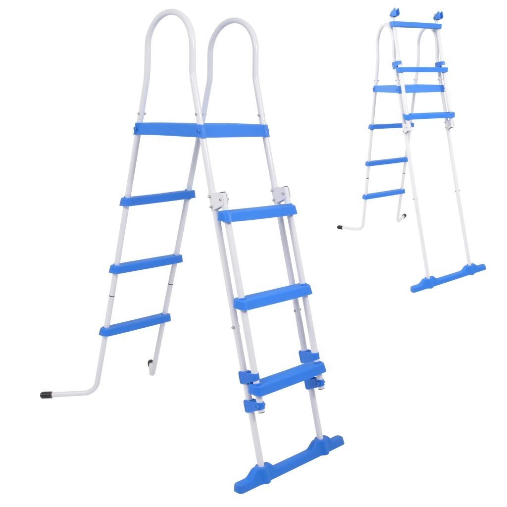 Above-Ground Pool Safety Ladder with 3 Steps 122 cm