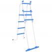 Above-Ground Pool Safety Ladder with 3 Steps 122 cm