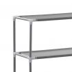 3-Tier Storage Rack over Laundry Machine Silver 69x28x169 cm