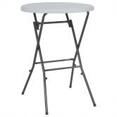 Folding Bar Table White 80x110 cm HDPE