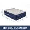 Bestway Queen Size Camping Air Bed Inflatable Flocked Mattress Built in AC Pump