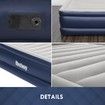 Bestway Queen Size Camping Air Bed Inflatable Flocked Mattress Built in AC Pump