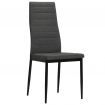 vidaXL Dining Chairs 2 pcs Dark Grey Fabric