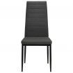 vidaXL Dining Chairs 2 pcs Dark Grey Fabric