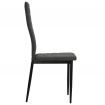 vidaXL Dining Chairs 2 pcs Dark Grey Fabric