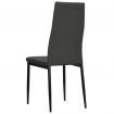 vidaXL Dining Chairs 2 pcs Dark Grey Fabric