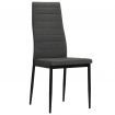 vidaXL Dining Chairs 4 pcs Dark Grey Fabric