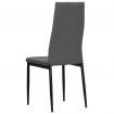 vidaXL Dining Chairs 2 pcs Light Grey Fabric