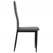 vidaXL Dining Chairs 4 pcs Light Grey Fabric