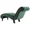 vidaXL Chaise Lounge Green Velvet
