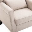 vidaXL Armchair Beige Fabric