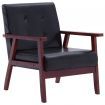 vidaXL Armchair  Black Faux Leather