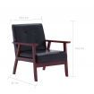 vidaXL Armchair  Black Faux Leather