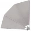 vidaXL Collapsible Terrace Side Awning Cream 210x210 cm