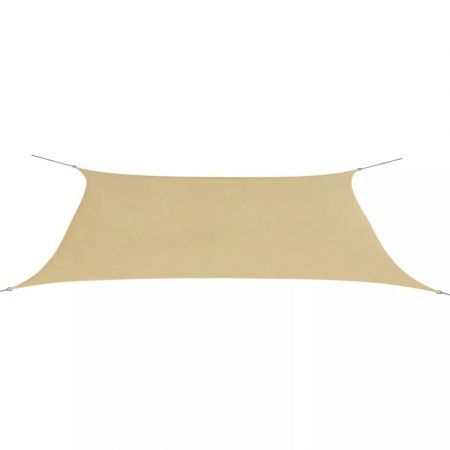 vidaXL Sunshade Sail Oxford Fabric Rectangular 4x6 m Beige