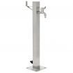 vidaXL Garden Water Column Stainless Steel Square 65 cm