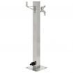 vidaXL Garden Water Column Stainless Steel Square 65 cm