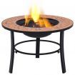 vidaXl Mosaic Fire Pit Terracotta 68cm Ceramic