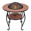 vidaXL Mosaic Fire Pit Table Terracotta 68 cm Ceramic