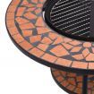 vidaXL Mosaic Fire Pit Table Terracotta 68 cm Ceramic