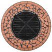 vidaXL Mosaic Fire Pit Table Terracotta 68 cm Ceramic